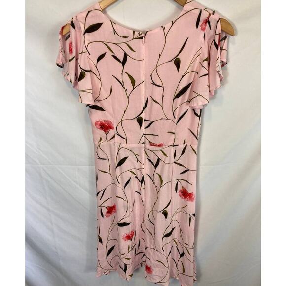 NWT Banana Republic Ecovero Pink Floral Dress Size 2P - Picture 7 of 8